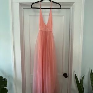 Floerns Women's Plunging Neck Spaghetti Strap Maxi Cocktail Party Dress